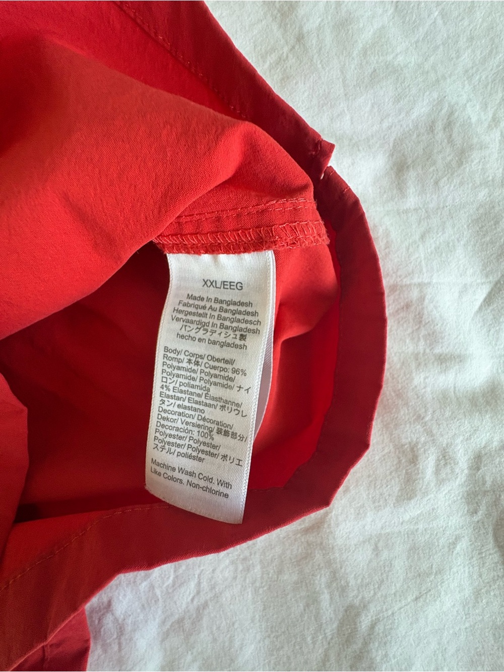 🔥SALE🔥 J. Crew Original Swimwear Red Mesh Lined Swim Trunks XXL LIKE NEW - Picture 8 of 11